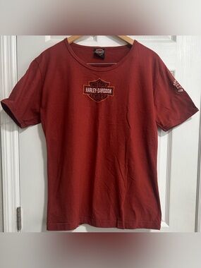 Harley-Davidson "Ann Arbor, MI" Maroon/Red Women’s Size XL